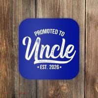 Promoted To Uncle EST 2026 Coaster thumb 0