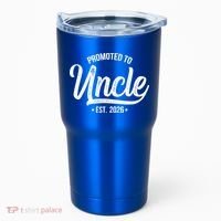 Promoted To Uncle EST 2026 Tumbler thumb 0