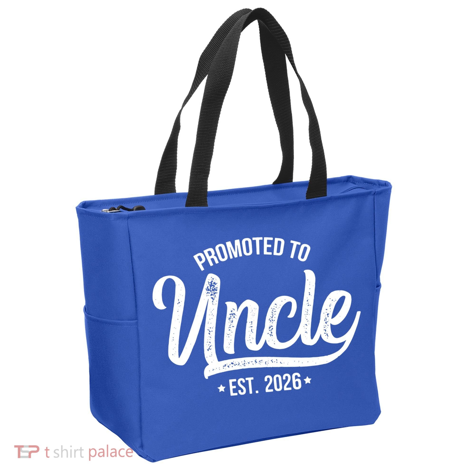 Promoted To Uncle EST 2026 Tote Bag