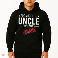 Promoted To Uncle Again EST 2026 Hoodie thumb 2