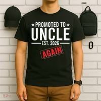 Promoted To Uncle Again EST 2026 T-Shirt thumb 6
