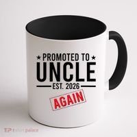 Promoted To Uncle Again EST 2026 Coffee Mug thumb 1