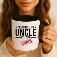 Promoted To Uncle Again EST 2026 Coffee Mug thumb 3