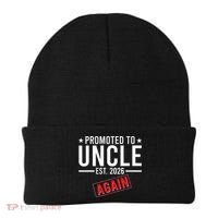 Promoted To Uncle Again EST 2026 Beanie thumb 0