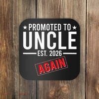 Promoted To Uncle Again EST 2026 Coaster thumb 0