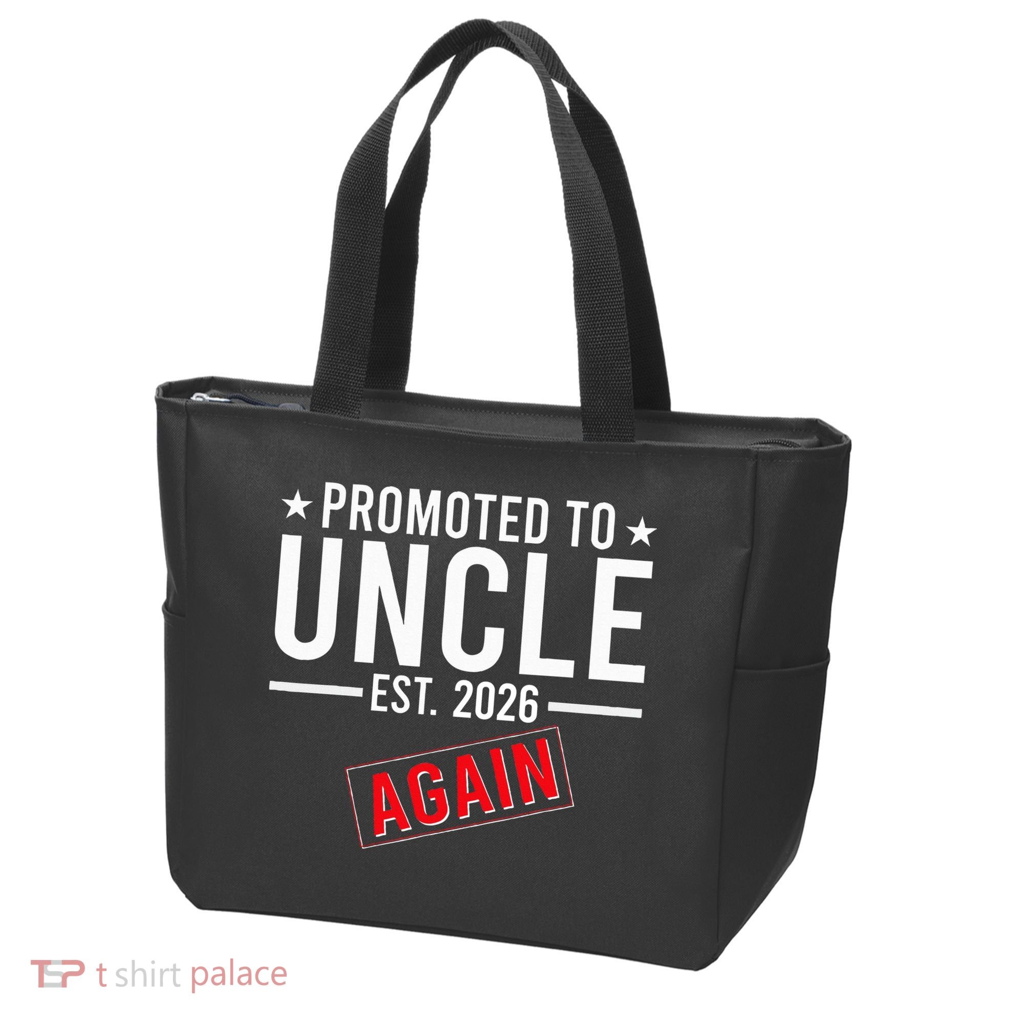 Promoted To Uncle Again EST 2026 Tote Bag