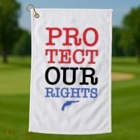 Protect Our Gun Rights Golf Towel thumb 1