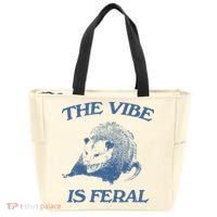 Possum The Vibe Is Feral Tote Bag thumb 0