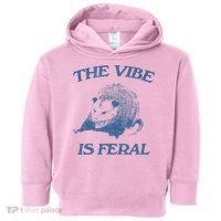 Possum The Vibe Is Feral Toddler Hoodie thumb 0