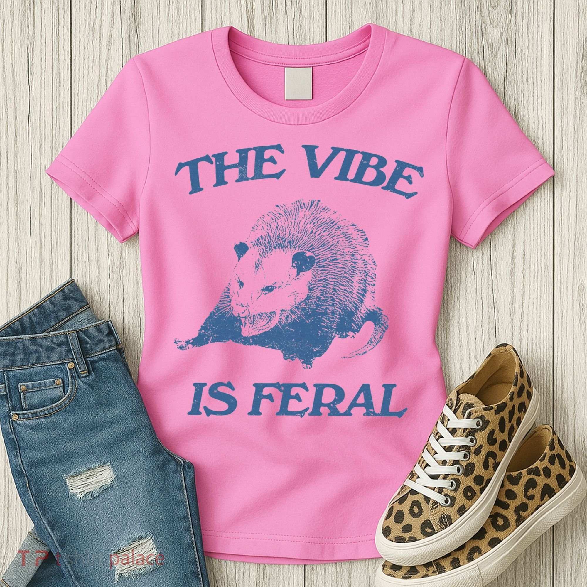 Possum The Vibe Is Feral Women's T-Shirt