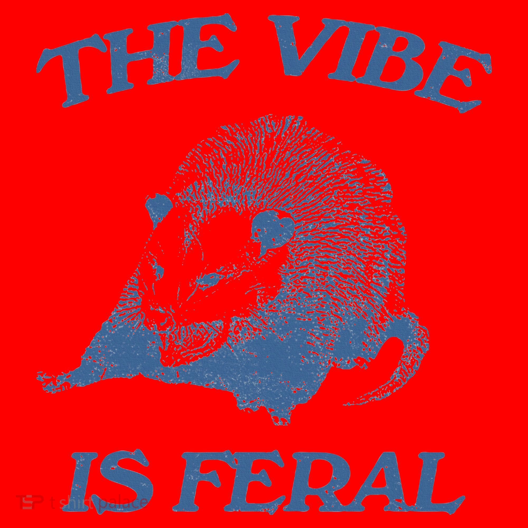 Possum The Vibe Is Feral Santa Hat