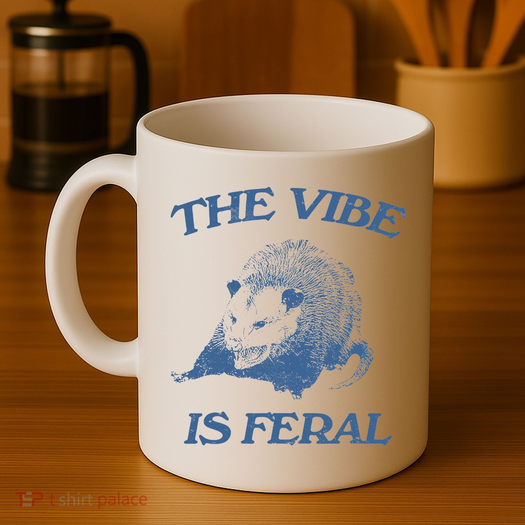 Possum The Vibe Is Feral Coffee Mug