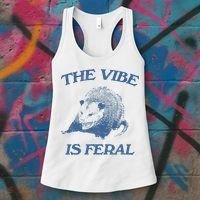 Possum The Vibe Is Feral Women's Tank Top thumb 3