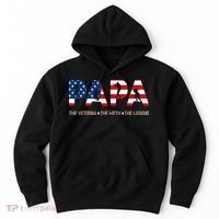 Papa The Veteran The Myth The Legend Hoodie thumb 0