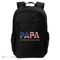 Papa The Veteran The Myth The Legend Backpack thumb 0