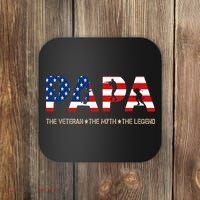 Papa The Veteran The Myth The Legend Coaster thumb 0