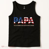 Papa The Veteran The Myth The Legend Tank Top thumb 2