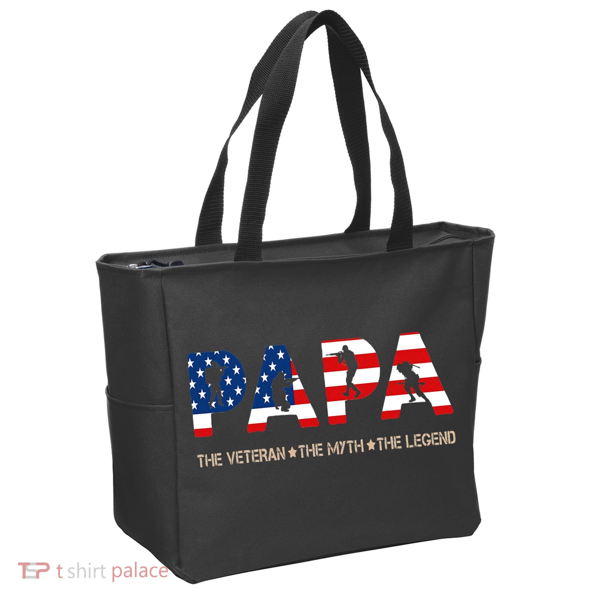 Papa The Veteran The Myth The Legend Tote Bag