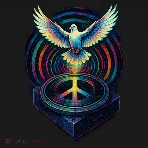 Peaceful Turntable Vibes Baby Bodysuit