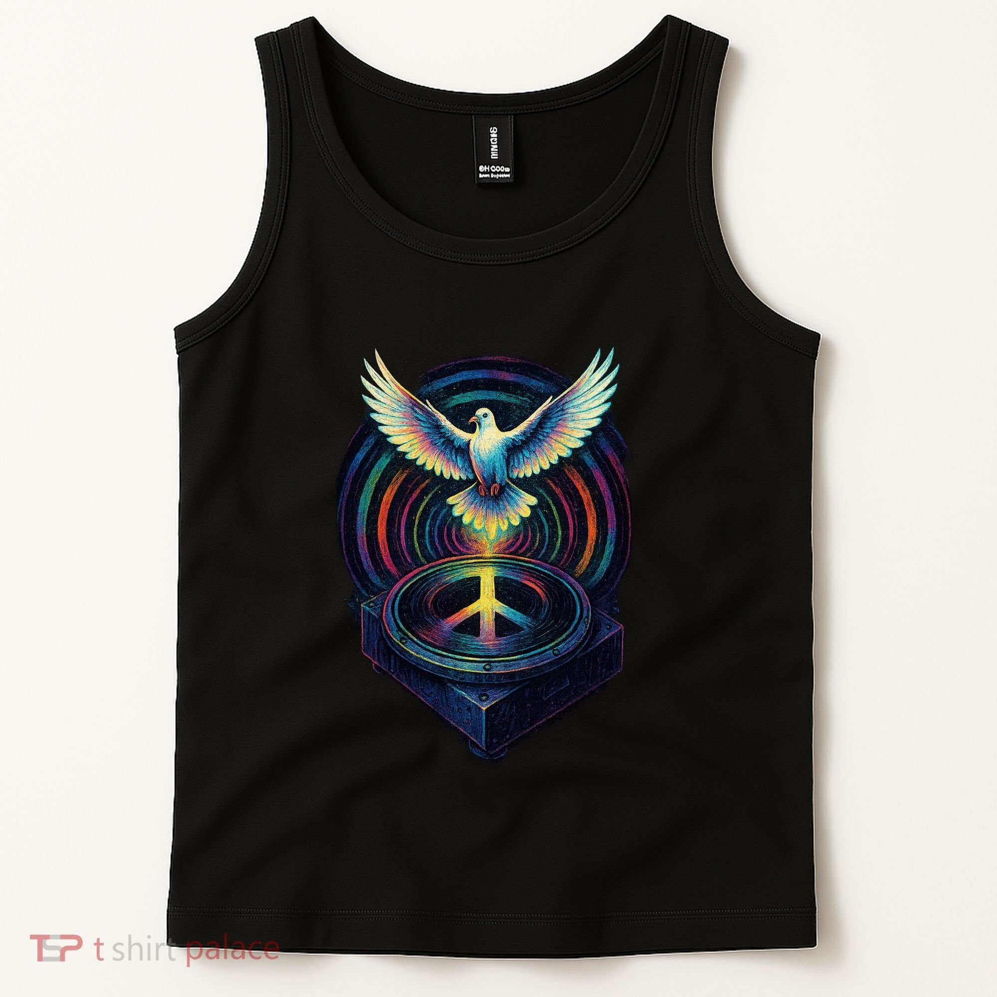 Peaceful Turntable Vibes Tank Top