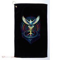Peaceful Turntable Vibes Golf Towel thumb 0