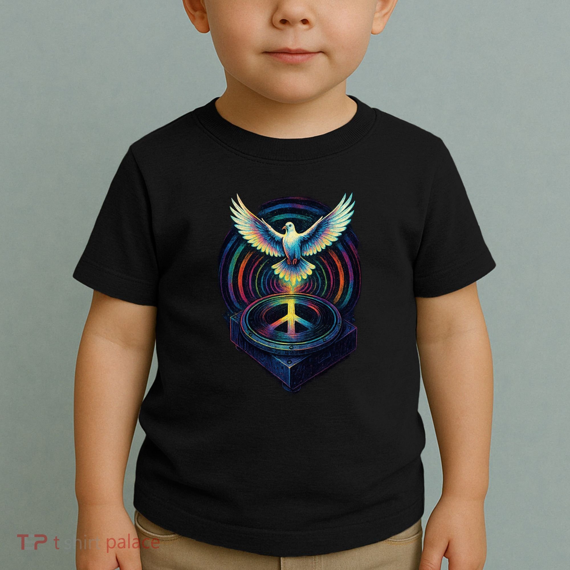 Peaceful Turntable Vibes Toddler T-Shirt