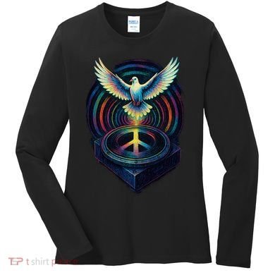 Peaceful Turntable Vibes Women's Long Sleeve Shirt