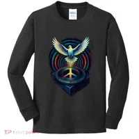 Peaceful Turntable Vibes Kids Long Sleeve Shirt thumb 0