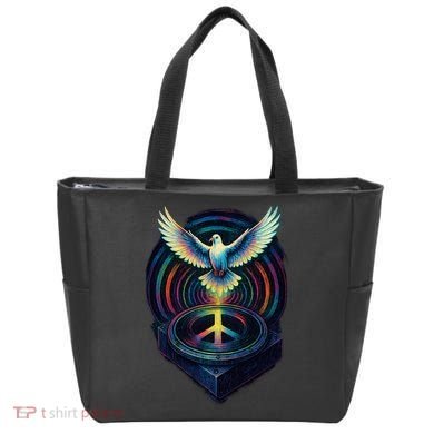 Peaceful Turntable Vibes Tote Bag