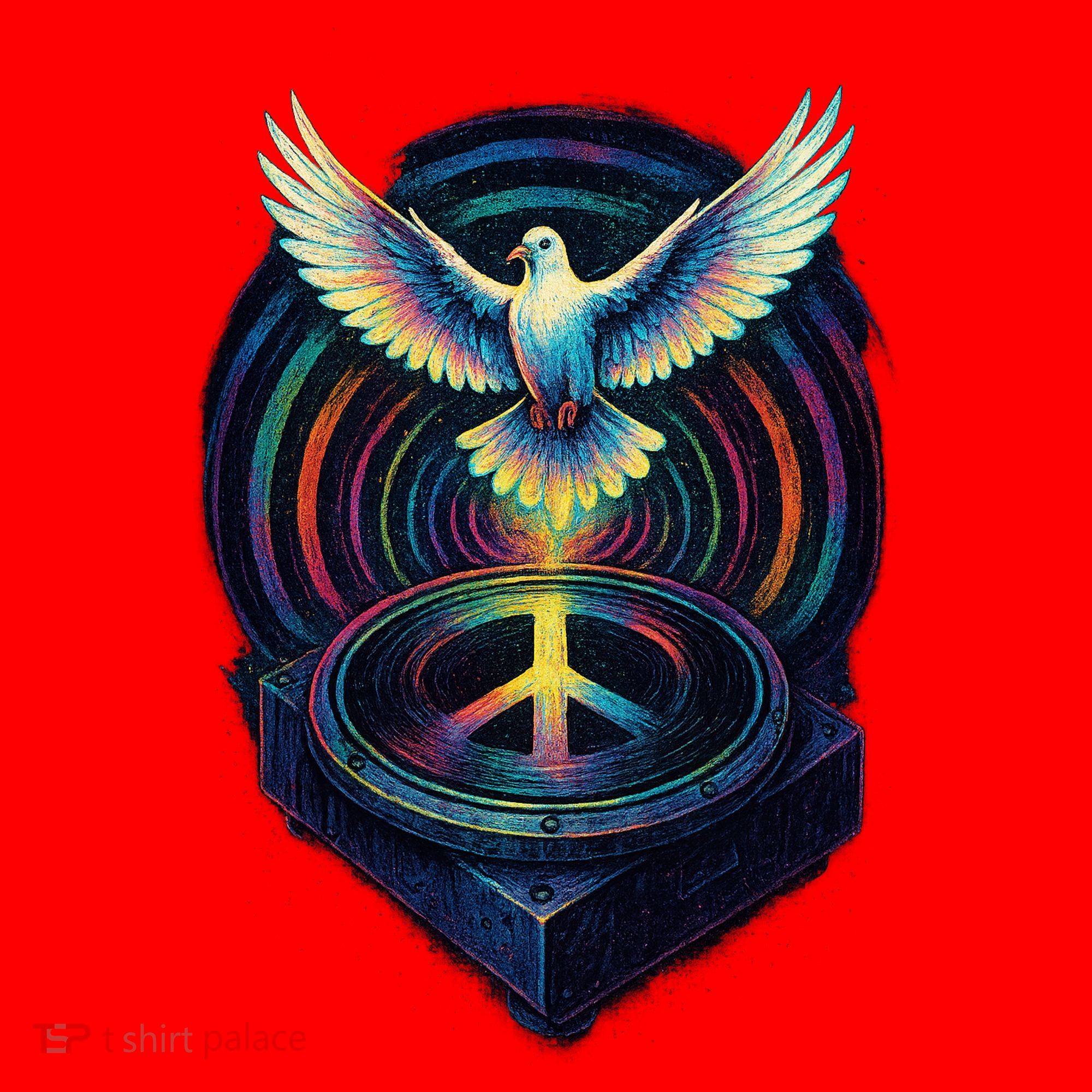 Peaceful Turntable Vibes Santa Hat