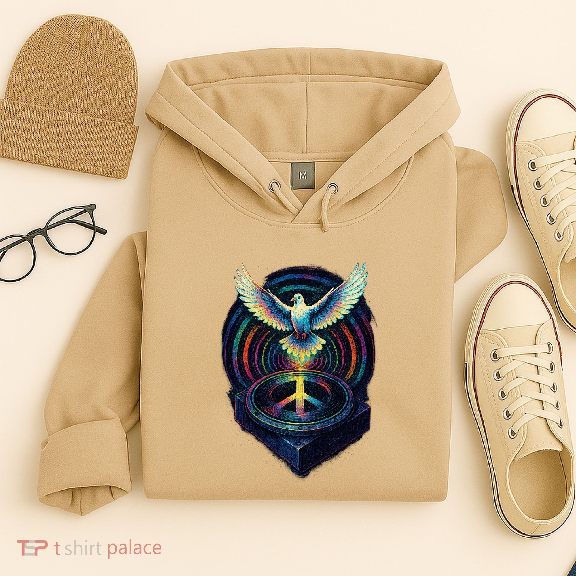 Peaceful Turntable Vibes Hoodie