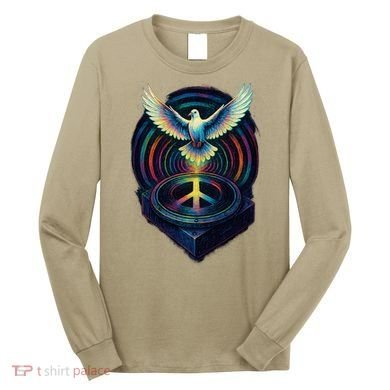 Peaceful Turntable Vibes Long Sleeve Shirt