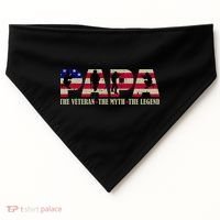 Papa The Veteran The Myth The Legend USA-Made Doggie Bandana thumb 0