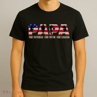 Papa The Veteran The Myth The Legend T-Shirt thumb 3