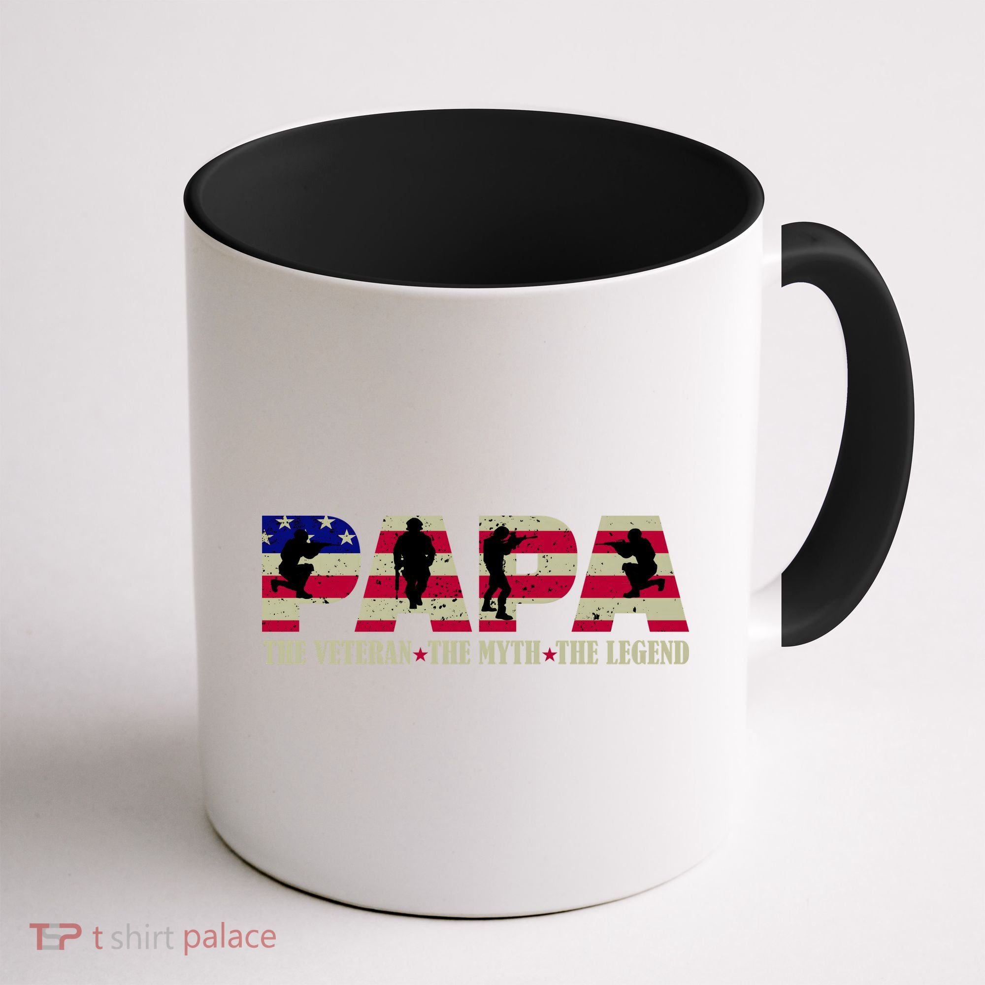 Papa The Veteran The Myth The Legend Coffee Mug