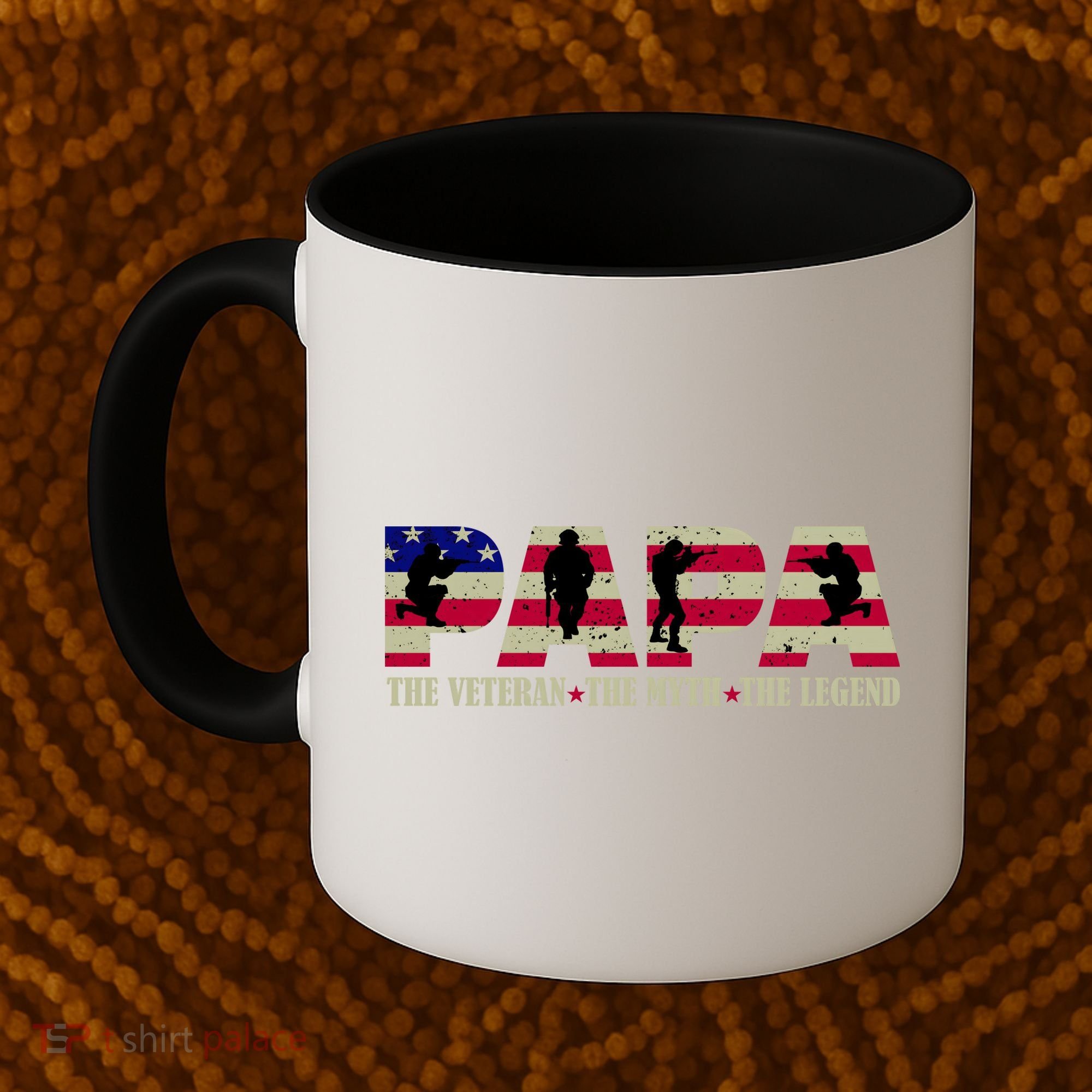 Papa The Veteran The Myth The Legend Coffee Mug