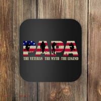 Papa The Veteran The Myth The Legend Coaster thumb 0