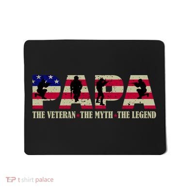 Papa The Veteran The Myth The Legend Mousepad