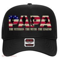 Papa The Veteran The Myth The Legend Hat thumb 0
