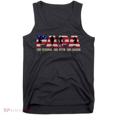 Papa The Veteran The Myth The Legend Tank Top