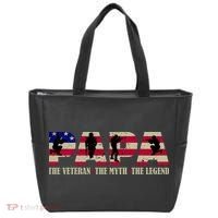 Papa The Veteran The Myth The Legend Tote Bag thumb 0