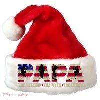 Papa The Veteran The Myth The Legend Santa Hat thumb 0