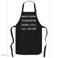Part Time Warm Up Partner Pitching Baseball Full Time Dad Apron thumb 0
