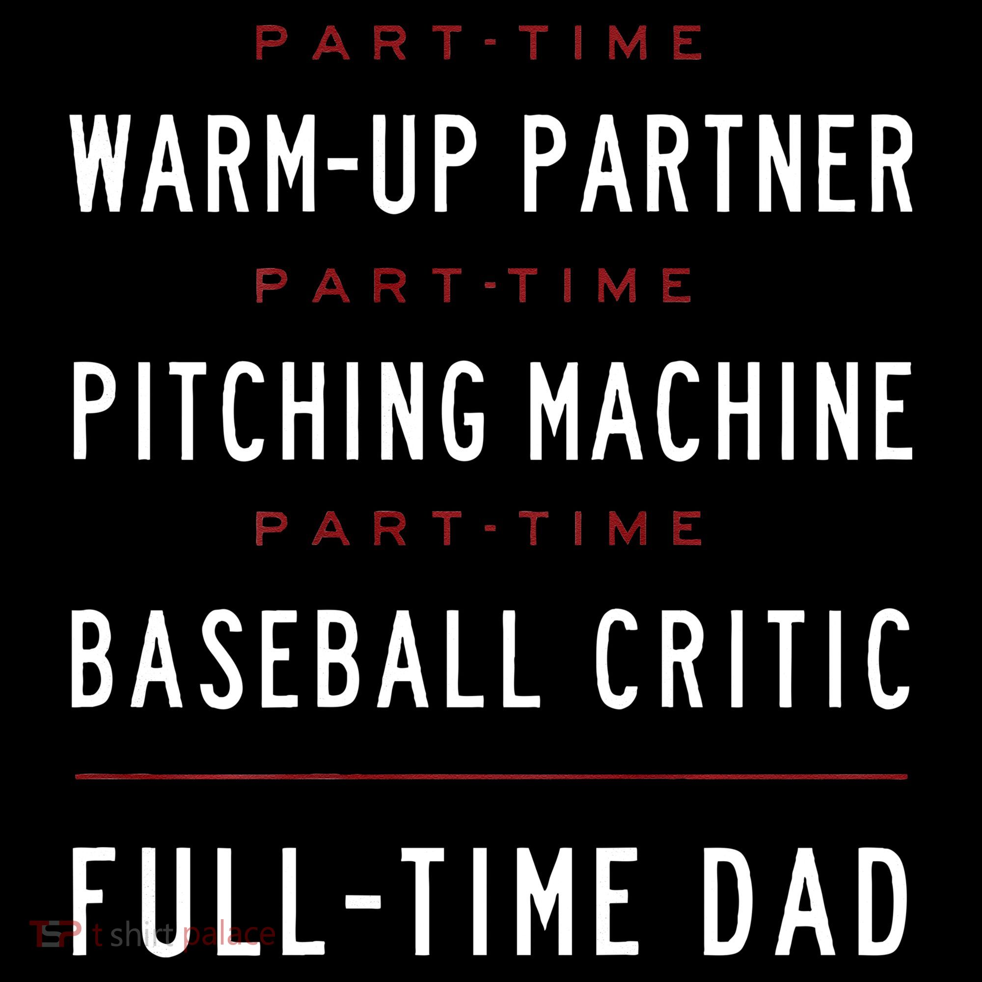 Part Time Warm Up Partner Pitching Baseball Full Time Dad Sweatshirt