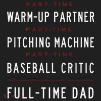 Part Time Warm Up Partner Pitching Baseball Full Time Dad Hat thumb 2
