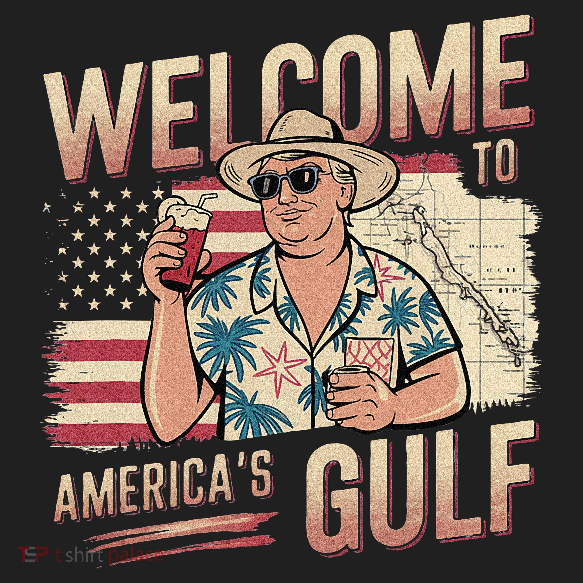 President Trump Welcome To AmericaS Gulf Mexico Vacation Beanie