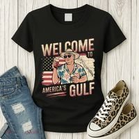 President Trump Welcome To AmericaS Gulf Mexico Vacation Women's T-Shirt thumb 3