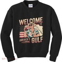 President Trump Welcome To AmericaS Gulf Mexico Vacation Kids Sweatshirt thumb 0