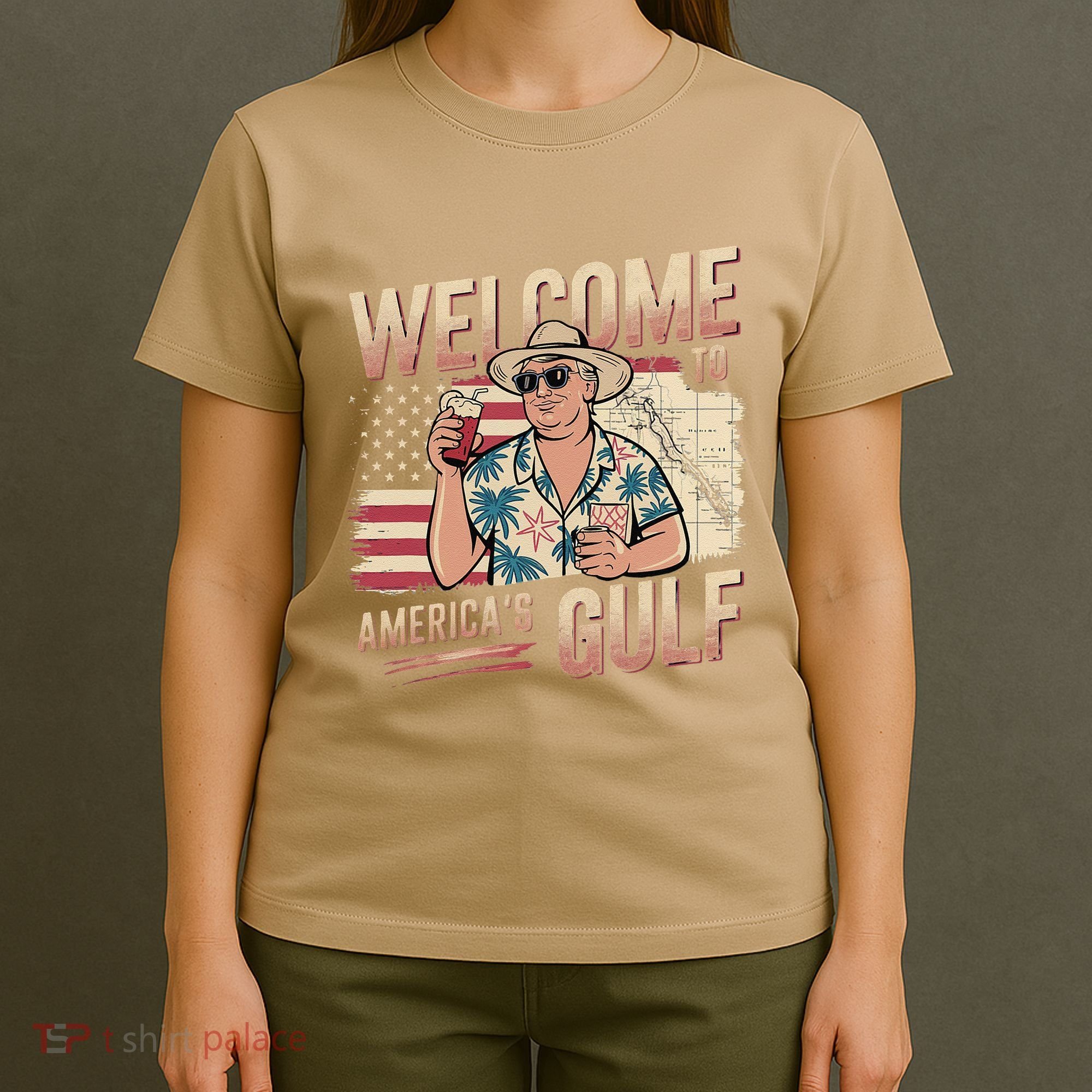 President Trump Welcome To AmericaS Gulf Mexico Vacation T-Shirt