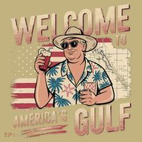 President Trump Welcome To AmericaS Gulf Mexico Vacation Mousepad thumb 1